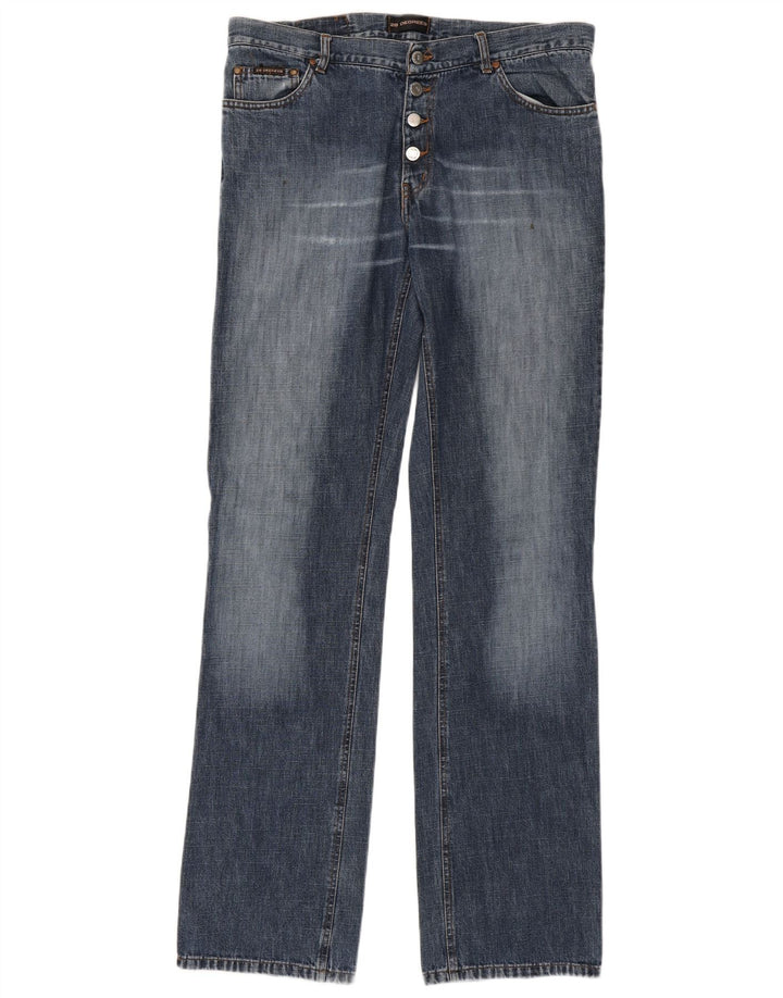 Jeans dritti da uomo VINTAGE W33 L37 cotone blu