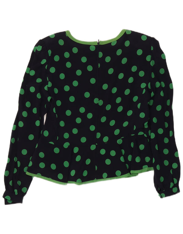 Camicetta Donna Manica Lunga Renato Balestra IT 48 XL Blu Navy Pois