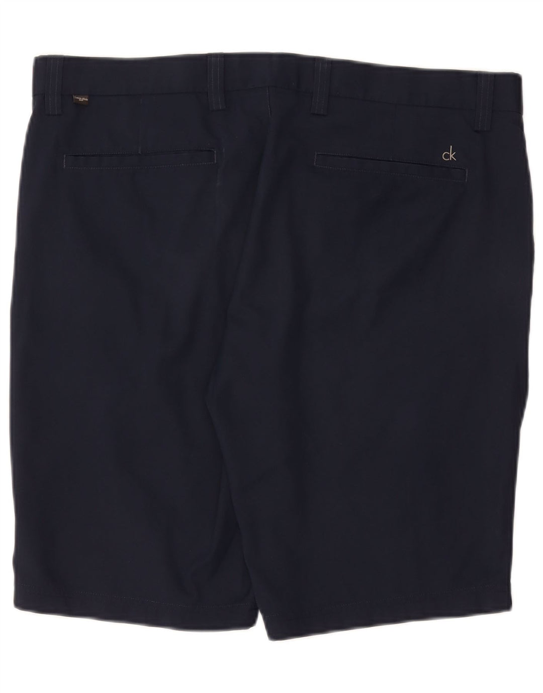 CALVIN KLEIN Pantaloncini chino da uomo W38 XL Poliestere blu navy
