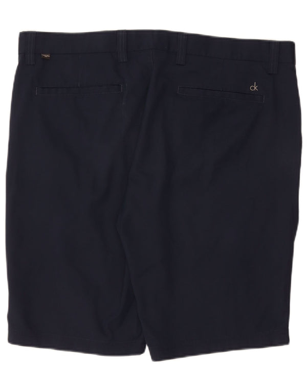 CALVIN KLEIN Pantaloncini chino da uomo W38 XL Poliestere blu navy