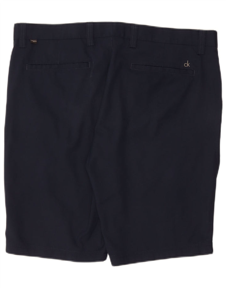 CALVIN KLEIN Pantaloncini chino da uomo W38 XL Poliestere blu navy