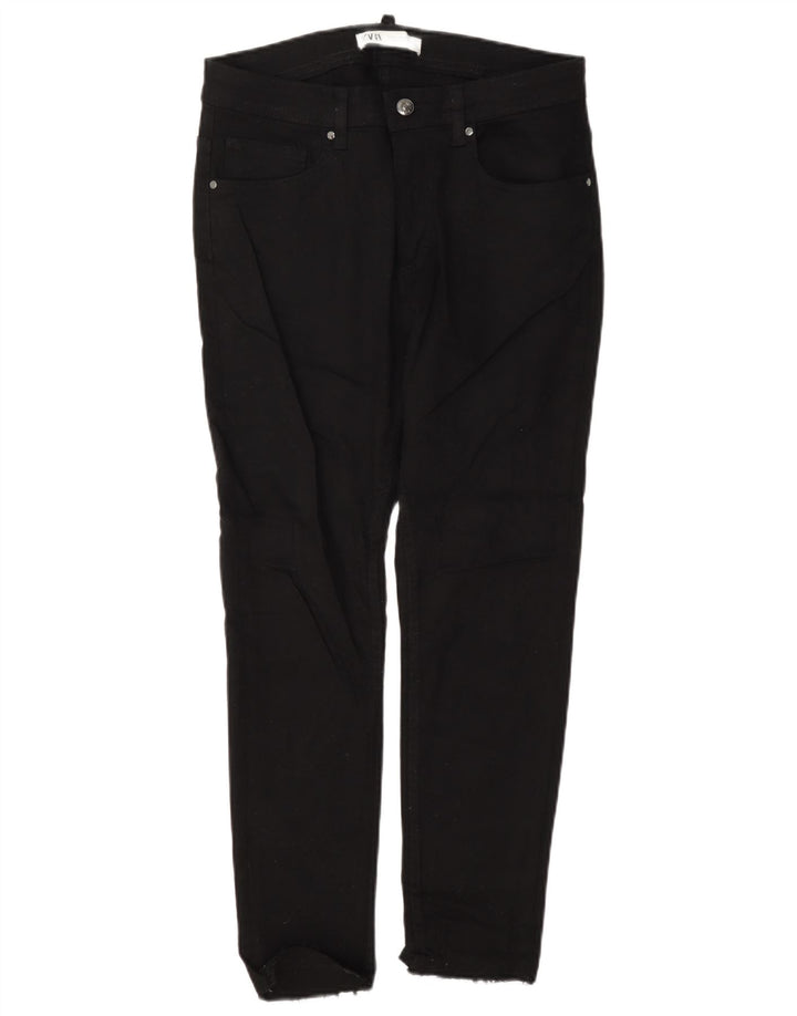 Jeans slim da uomo Zara EU 38 Small W30 L25 cotone nero