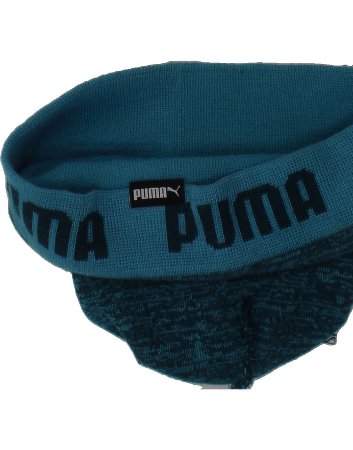 FILA Mens Bobble Hat One Size Blue Colourblock Vintage Fila and Second-Hand Fila from Messina Hembry 