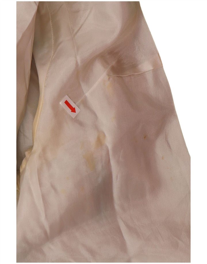 Giacca blazer da donna con motivo lungo astratto VINTAGE EU 42 Large Green