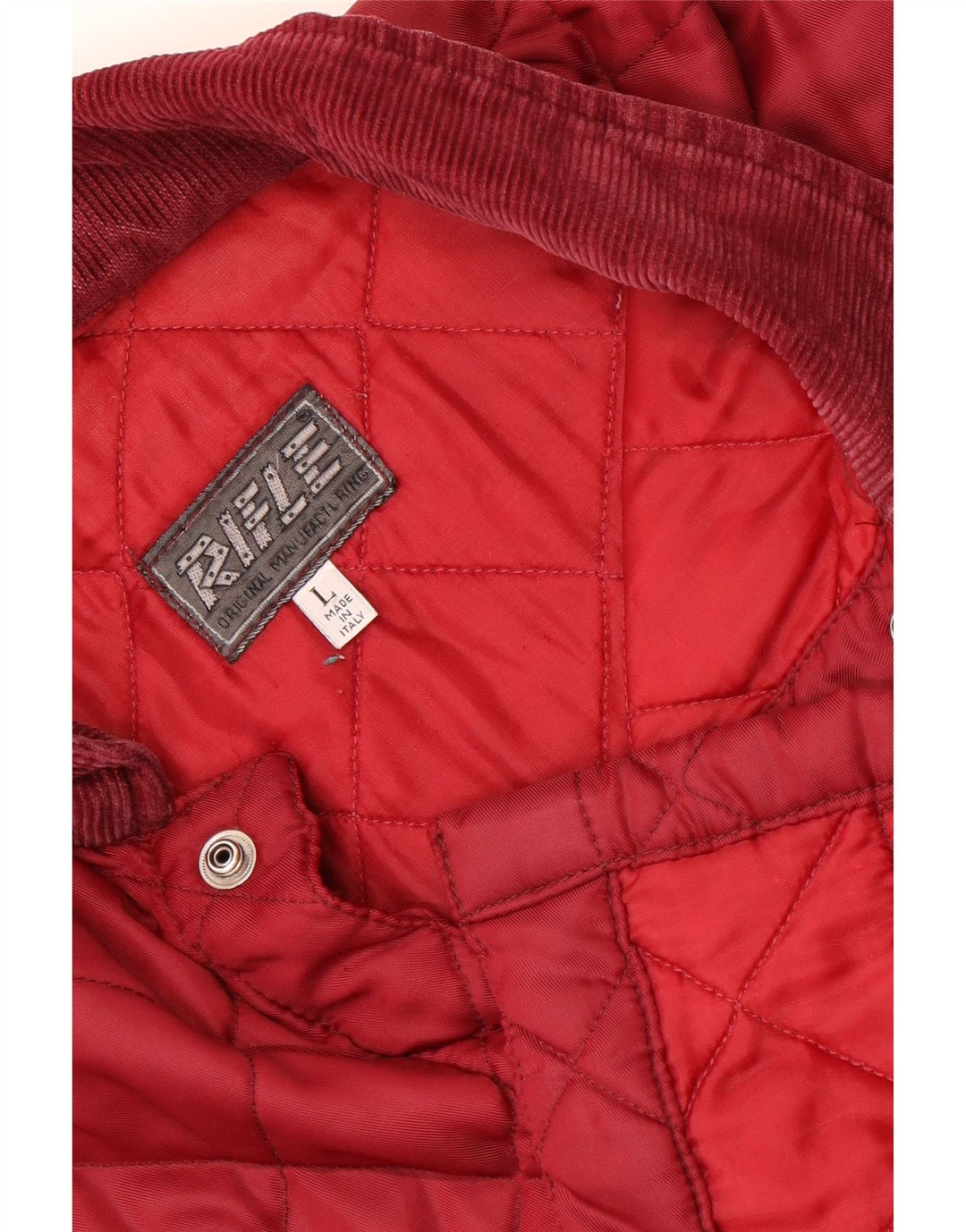 Giacca trapuntata da uomo Rifle UK 40 Large Rossa