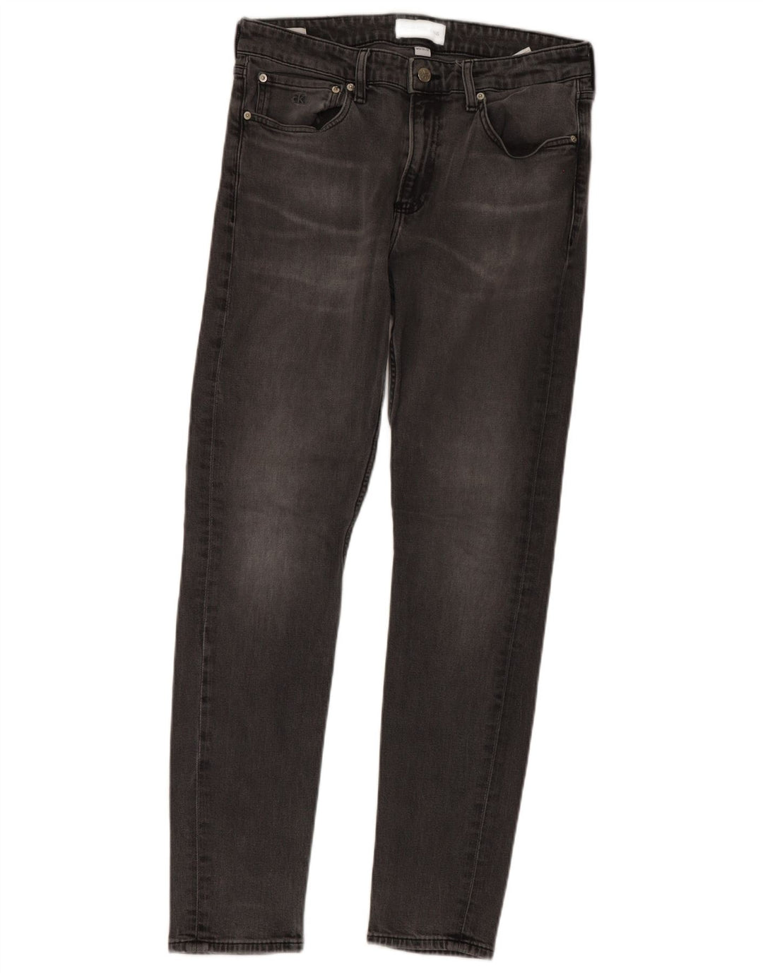 Jeans slim da uomo Calvin Klein W33 L32 cotone grigio