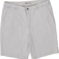 IZOD Mens Chino Shorts W38 XL Grey Cotton Vintage Izod and Second-Hand Izod from Messina Hembry 
