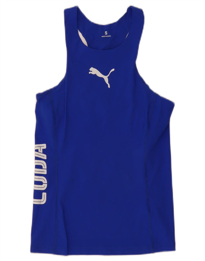 Canotta grafica PUMA da donna Cuba UK 8 Small blu in poliammide