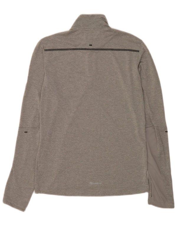 Adidas Uomo Aeroready Zip Collo Pullover Tuta Top XS Poliestere Grigio