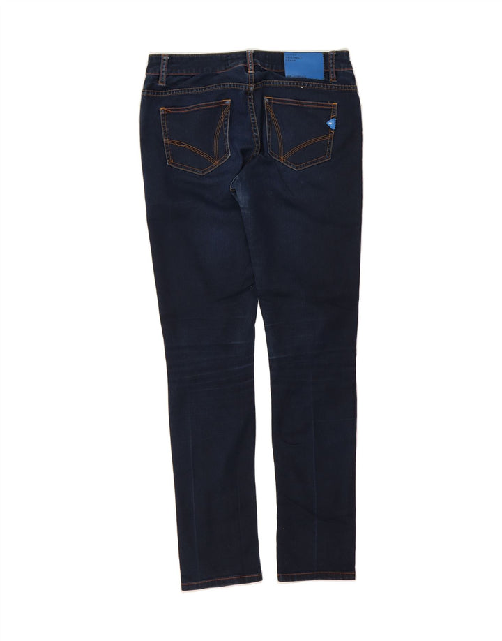 ADIDAS Womens Slim Jeans W28 L30 Navy Blue Cotton Vintage Adidas and Second-Hand Adidas from Messina Hembry 