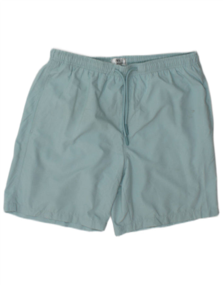 Pantaloncini da bagno da uomo Zara grandi in poliestere blu