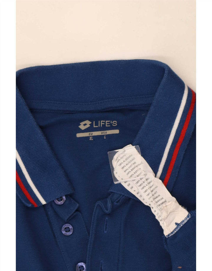 Polo da uomo Lotto grande blu