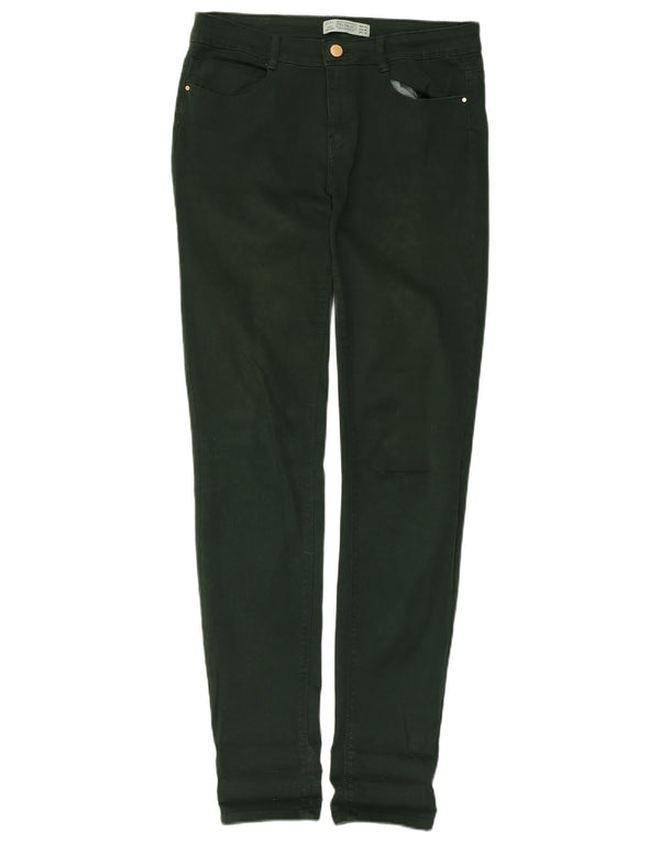 Jeans skinny Trafaluc da donna Zara EU 40 medio W30 L31 cotone verde
