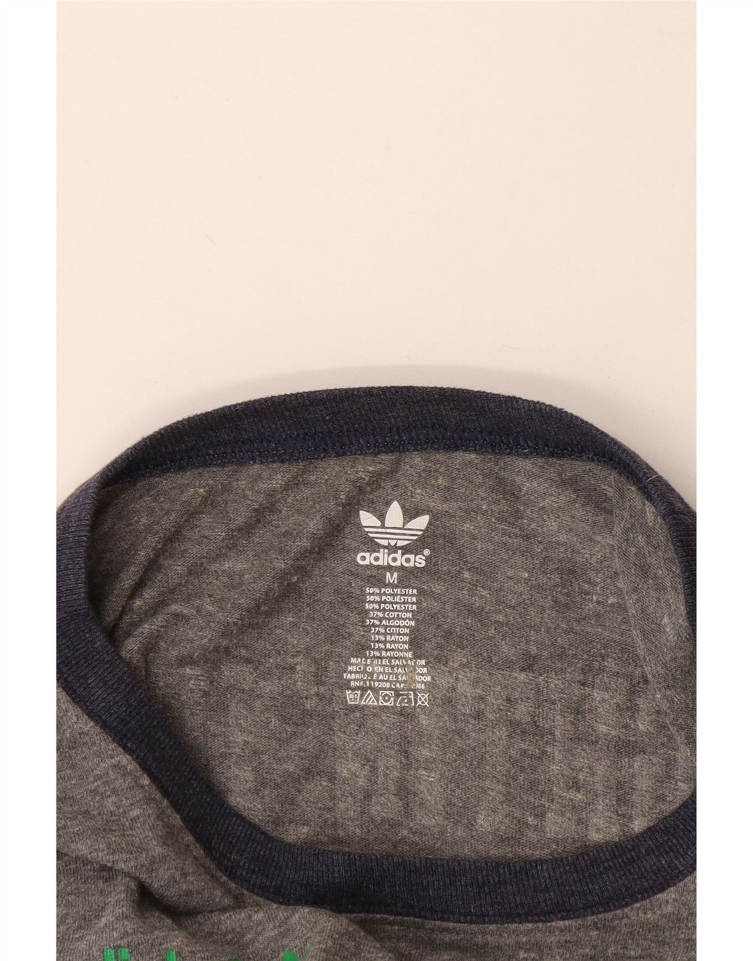 T-shirt grafica ADIDAS da donna Notre Dame UK 14 medio blu navy