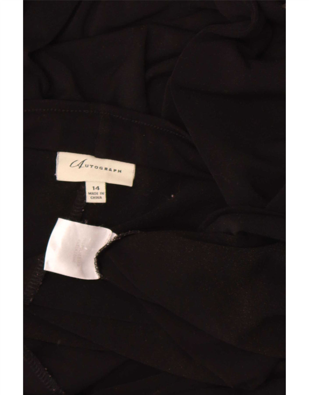 Leggings autografati da donna Marks & Spencer UK 14 grande poliestere nero