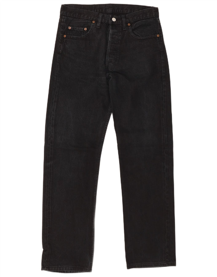 LEVI'S Jeans dritti da uomo 501 W32 L32 cotone nero