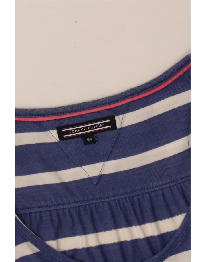 TOMMY HILFIGER Abito basic senza maniche per bambina 14-15 anni a righe blu navy