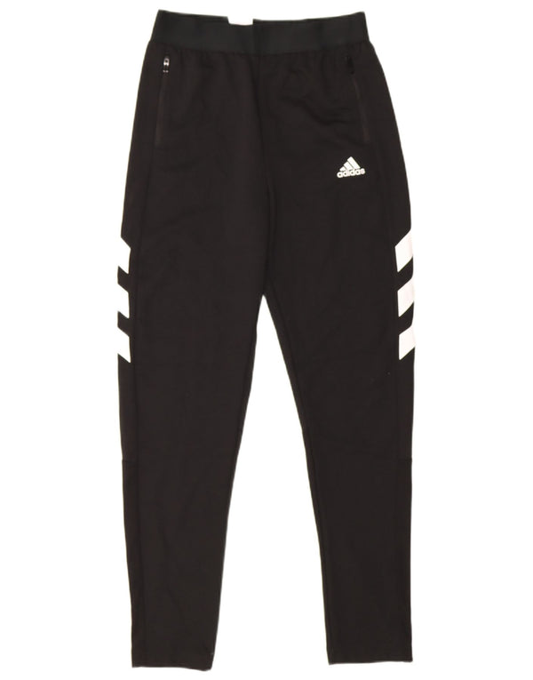 Pantaloni della tuta da ragazzo Adidas 13-14 anni in poliestere nero