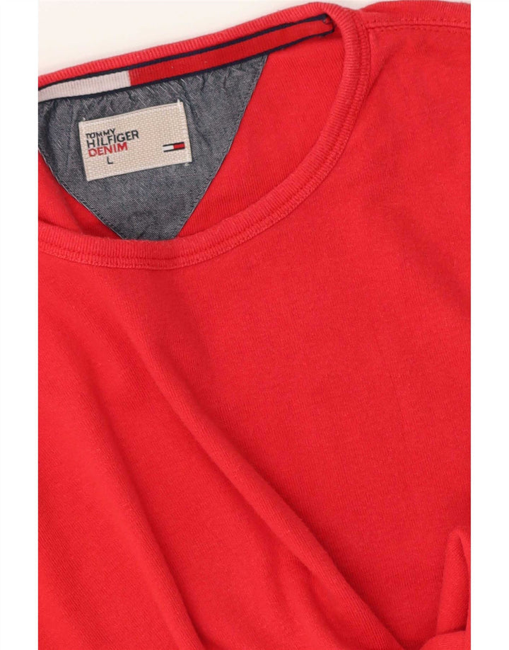 T-shirt da uomo Tommy Hilfiger grande rossa