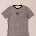 T-shirt grafica Nike CR7 da ragazzo, 12-13 anni, a quadri bianchi grandi