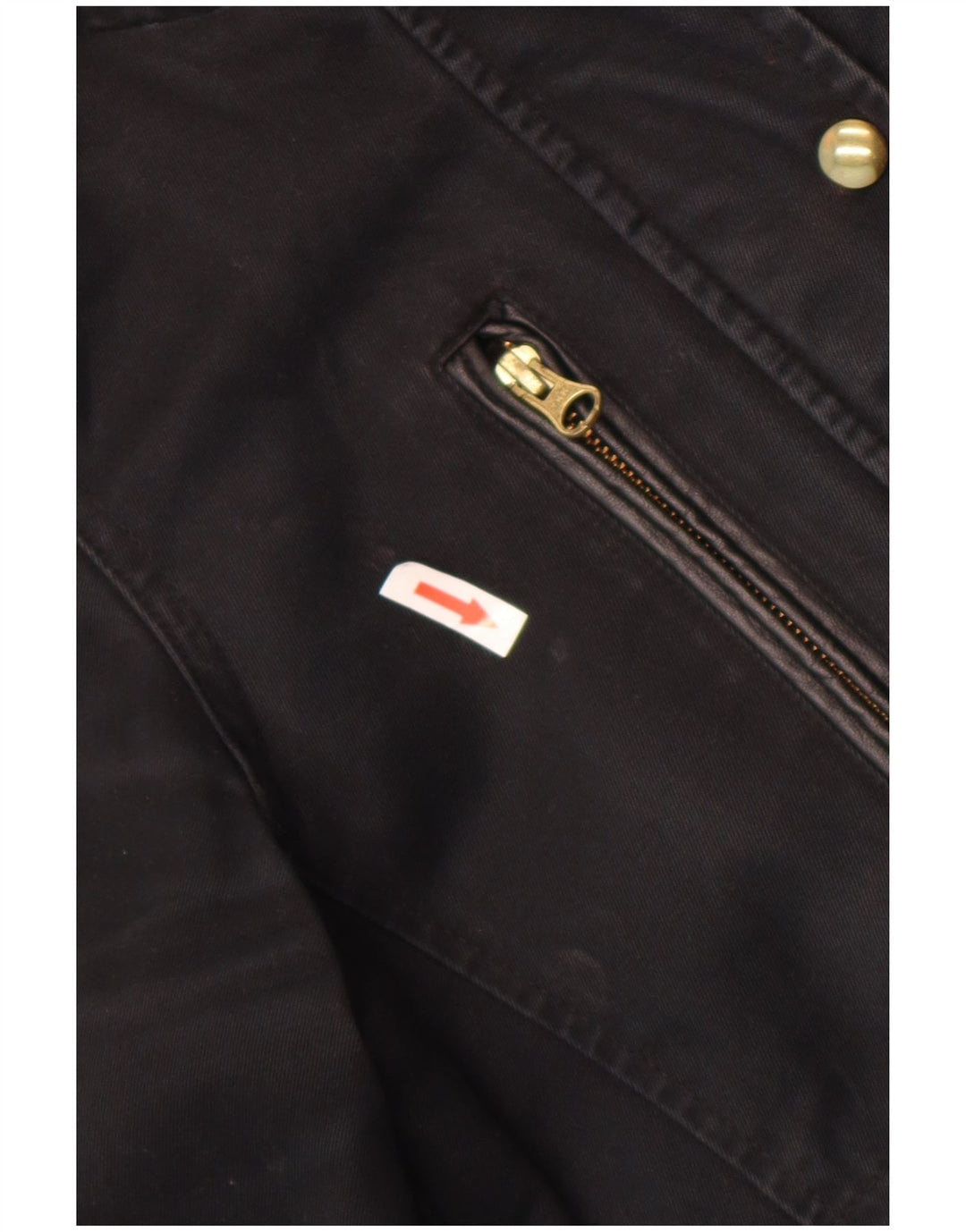 Topshop Bomber con cappuccio da donna UK 8 piccolo cotone nero