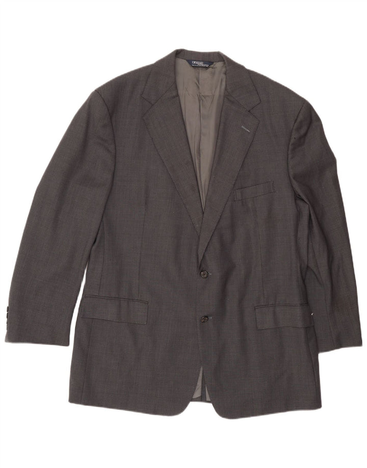 Giacca blazer a 2 bottoni da uomo Polo Ralph Lauren UK 40 grande blu navy maculato