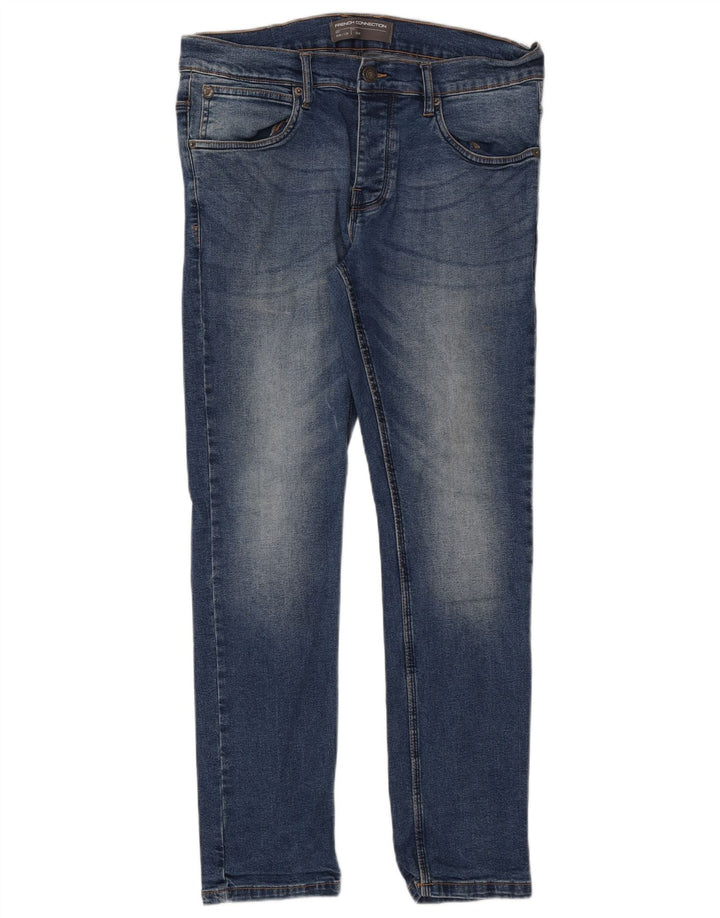 FRENCH CONNECTION Jeans slim da uomo W34 L30 cotone blu