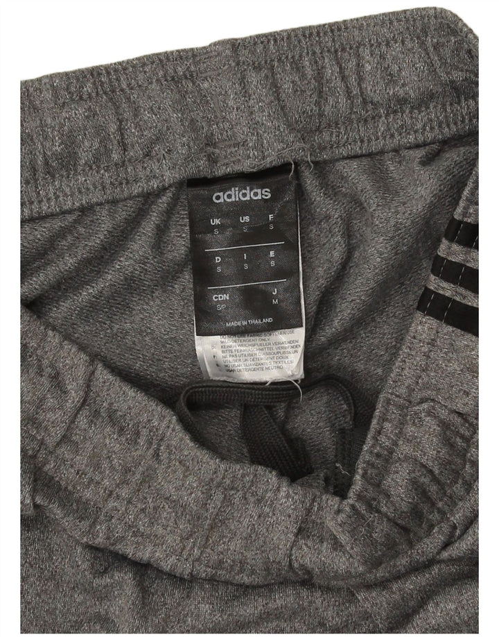 Pantaloni da tuta Adidas da uomo piccoli in poliestere grigio