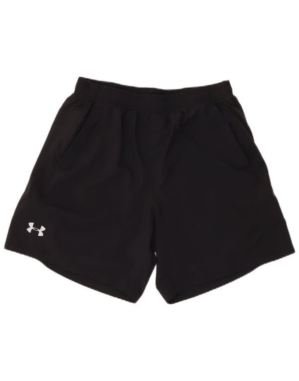 Pantaloncini sportivi da uomo Under Armour grandi in poliestere nero