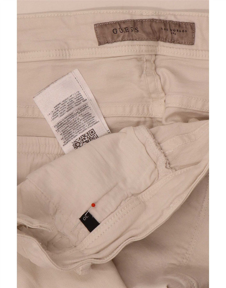 Pantaloncini chino da uomo Guess W30 cotone bianco medio