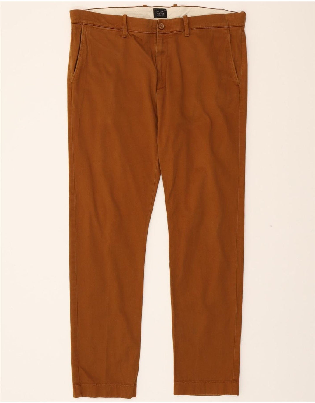 J. CREW Womens Slim Chino Trousers W36 L32 Brown Cotton Vintage J. Crew and Second-Hand J. Crew from Messina Hembry 