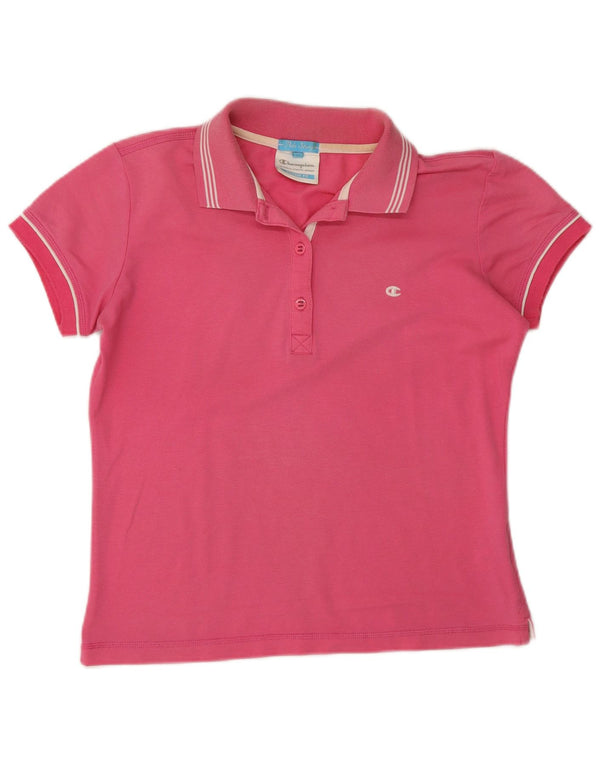 Polo da donna Champion Fit Heritage UK 14 cotone rosa medio