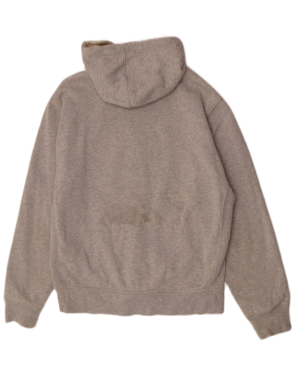 Polo Ralph Lauren Maglione con cappuccio e zip da uomo di grandi dimensioni in cotone grigio