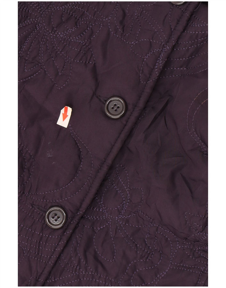 Cappotto autografo da donna Marks & Spencer UK 18 XL poliestere viola
