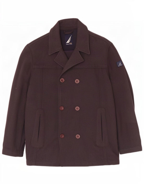 Cappotto da marinaio da uomo Nautica UK 40 Large Blu Navy in poliammide