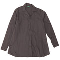Camicia oversize da donna Benetton UK 10 piccola in cotone grigio