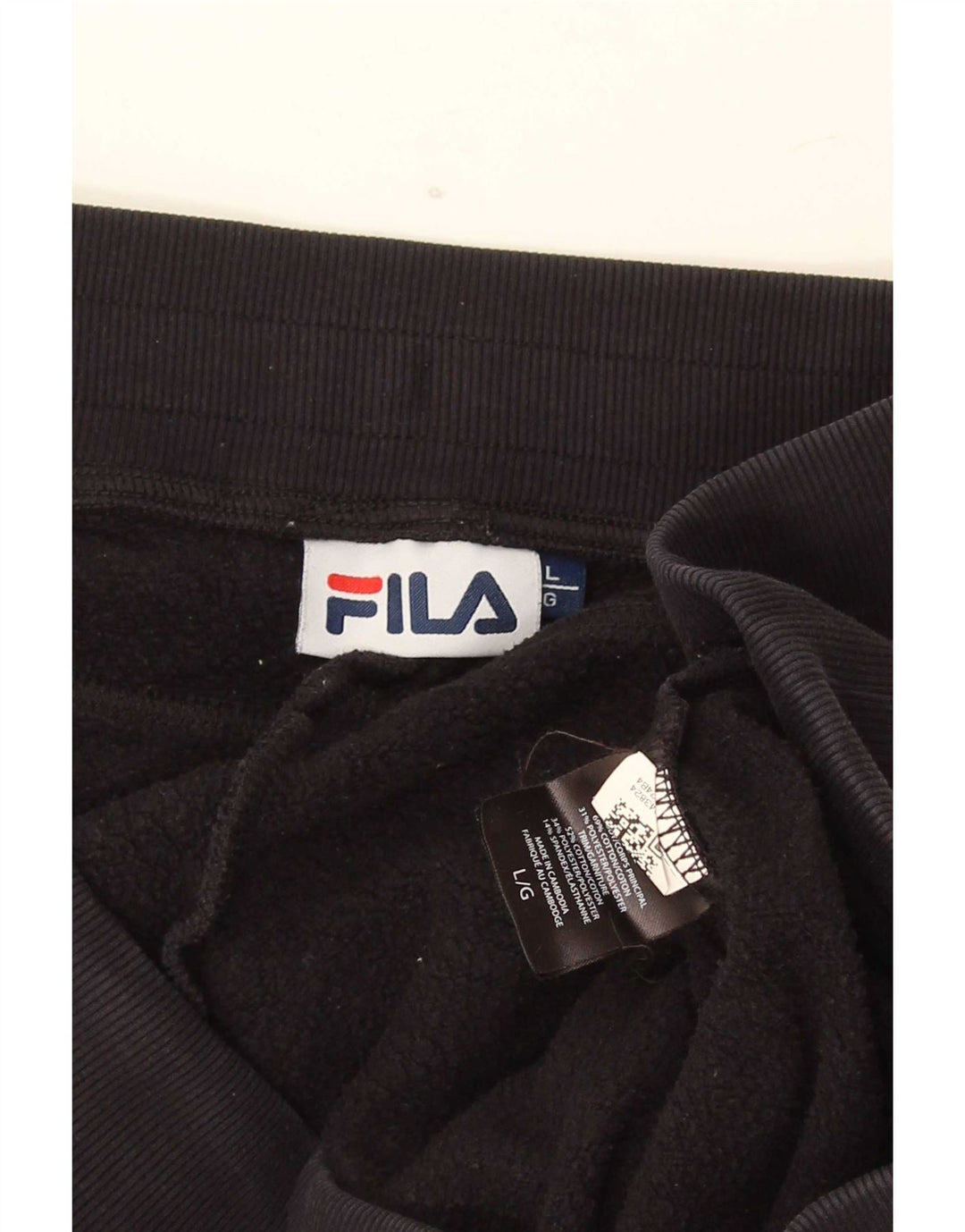 Pantaloni da tuta da uomo Fila Joggers Large in cotone nero