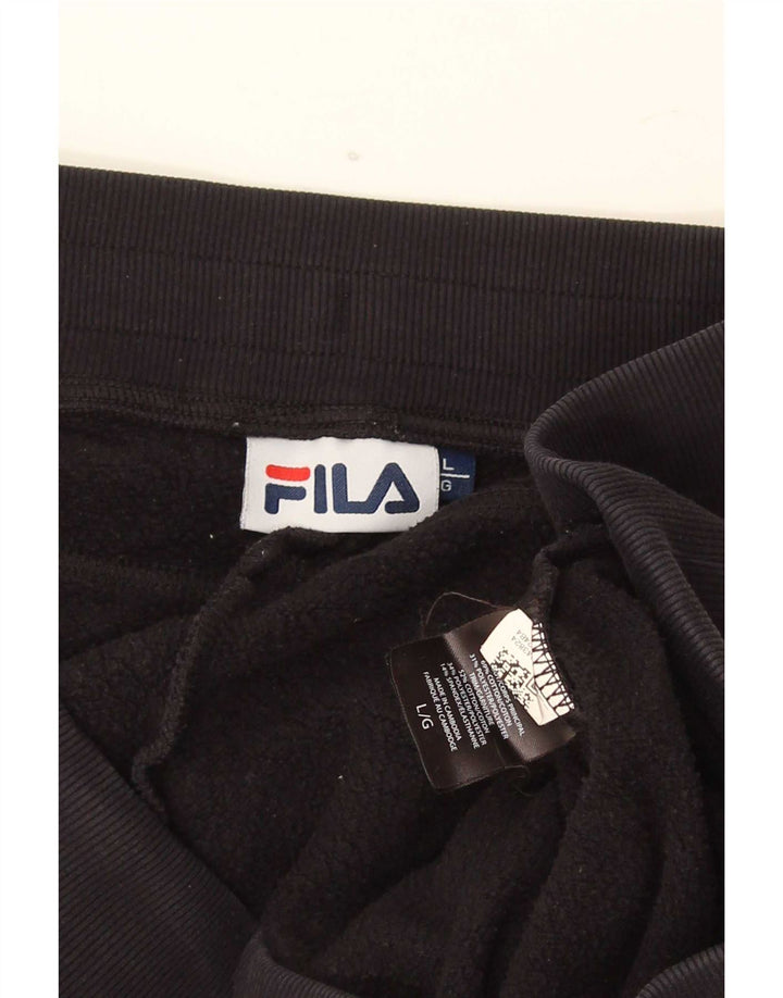 Pantaloni da tuta da uomo Fila Joggers Large in cotone nero
