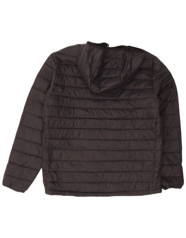 Giacca imbottita con cappuccio da uomo Jack & Jones UK 42 XL Nera