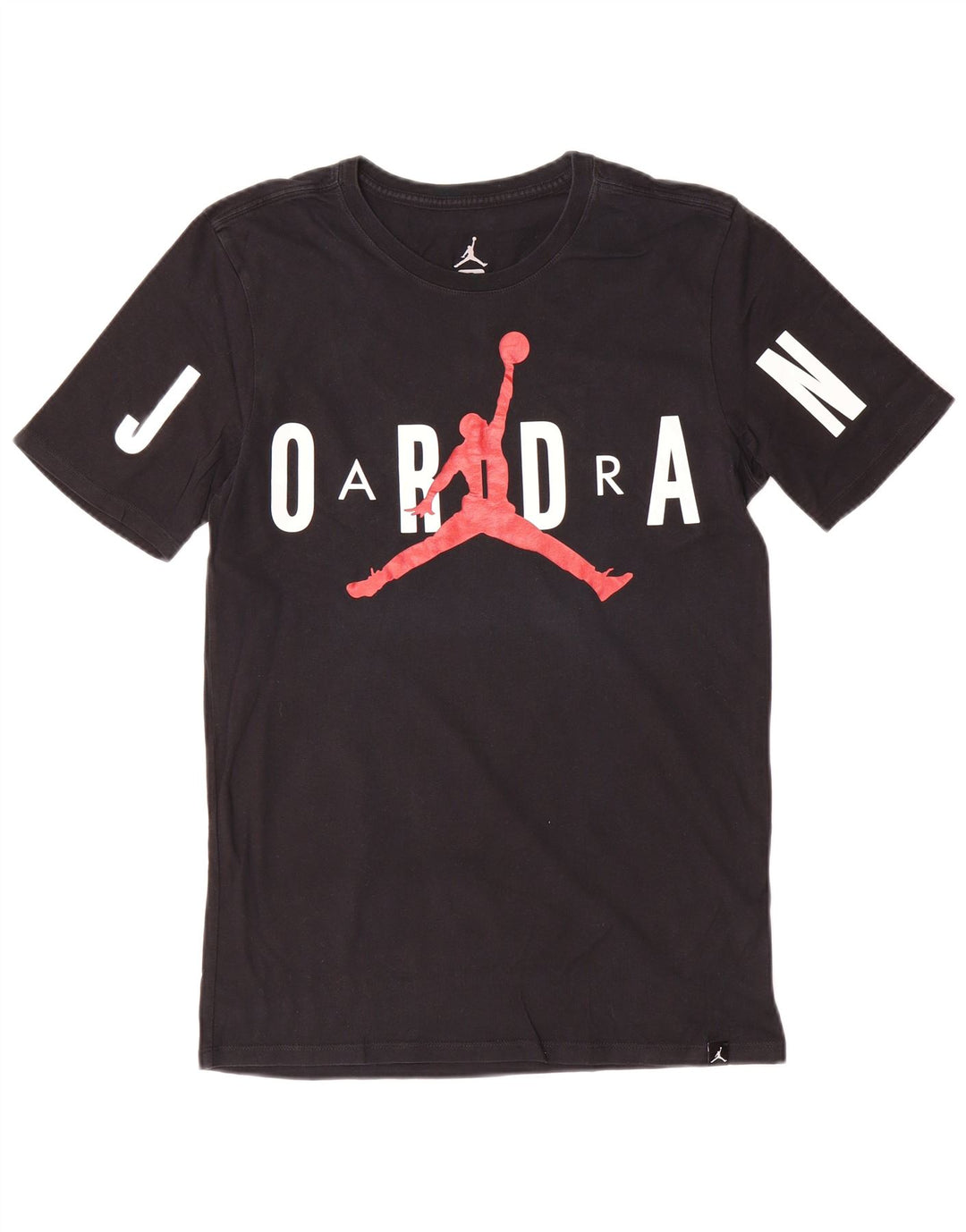T-shirt grafica da uomo Jordan Top piccola in cotone nero