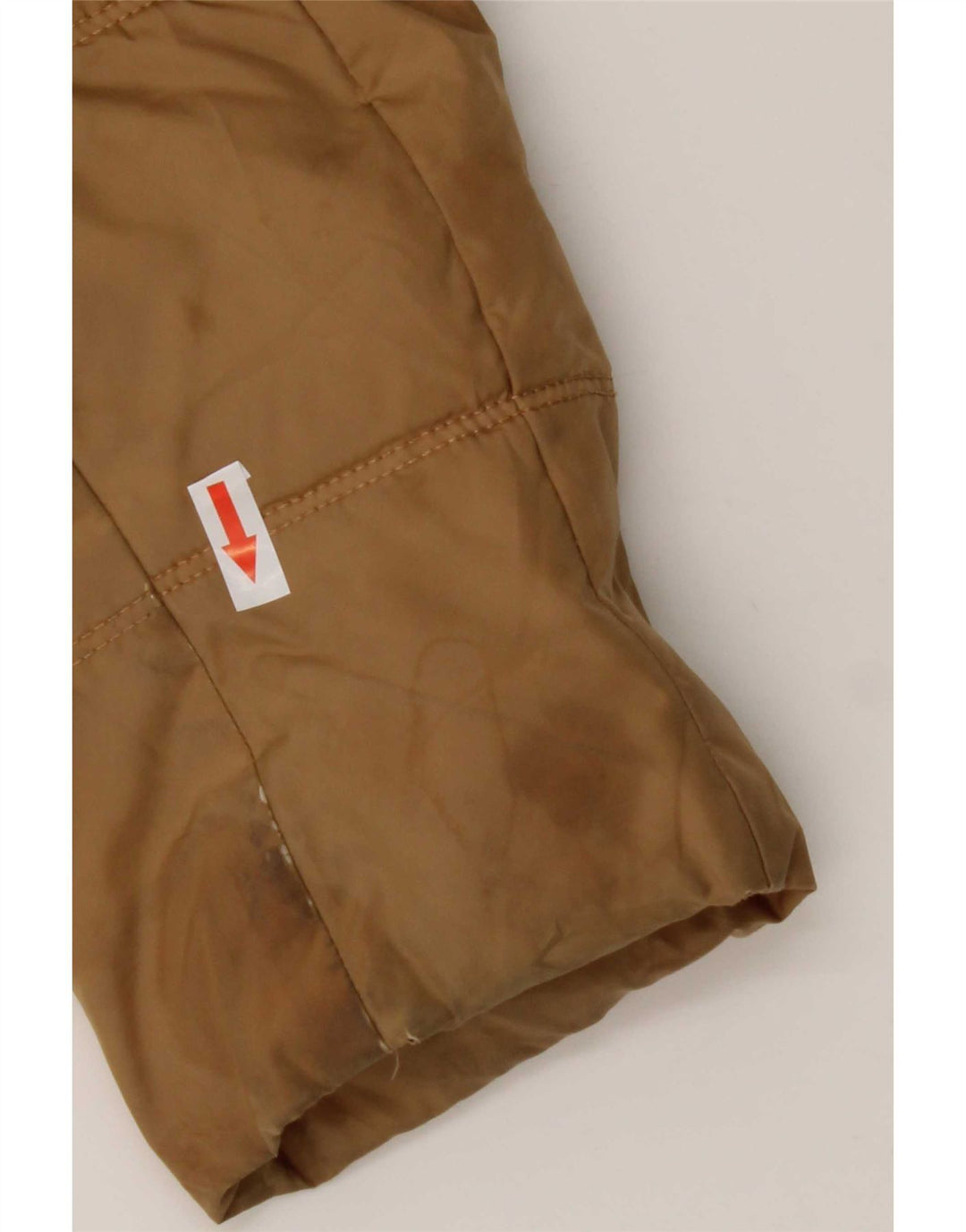 Cappotto imbottito con cappuccio da donna Tommy Hilfiger UK 10 piccolo poliestere marrone