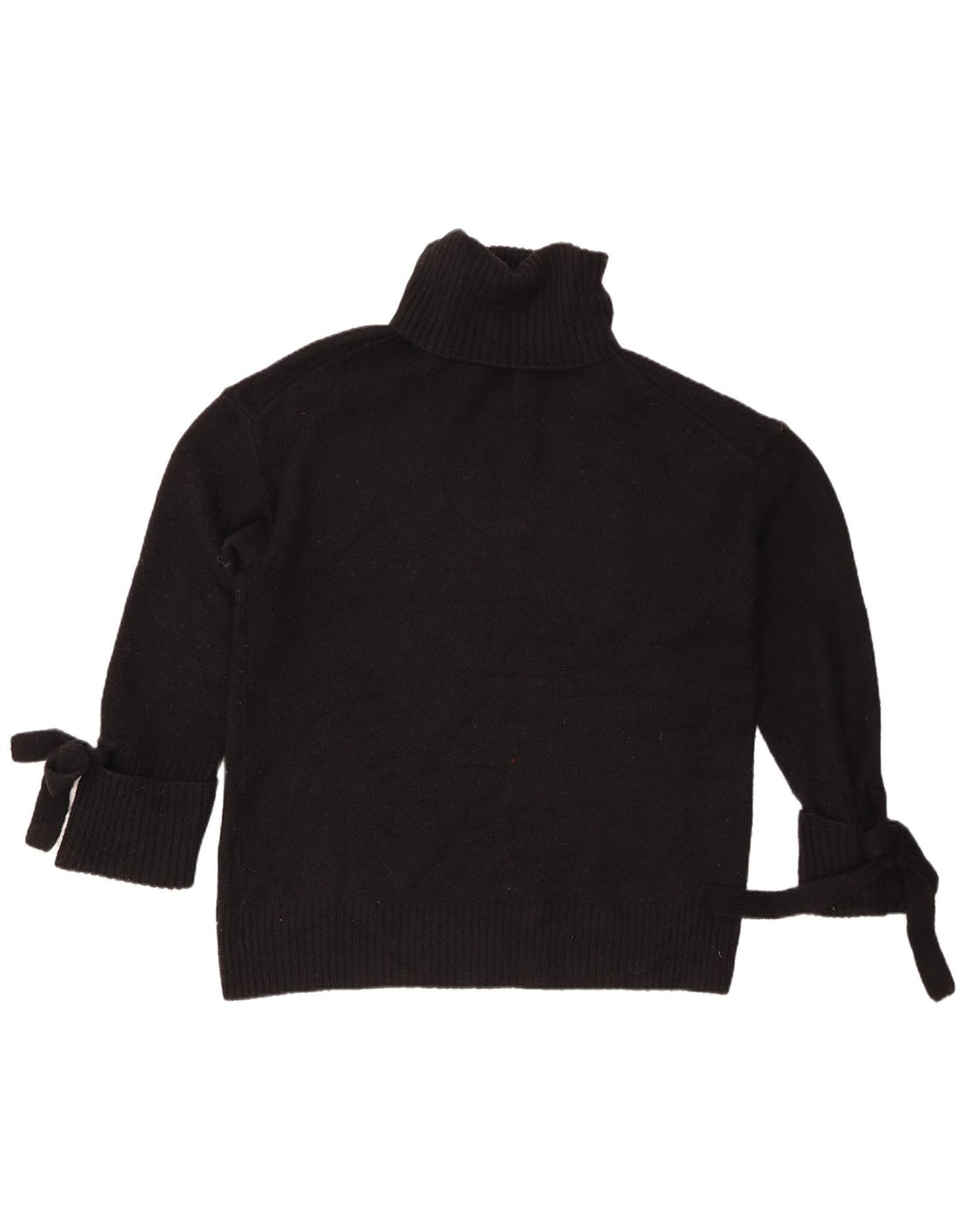 Maglione maglione oversize con collo alto da donna Zara UK 14 acrilico nero medio