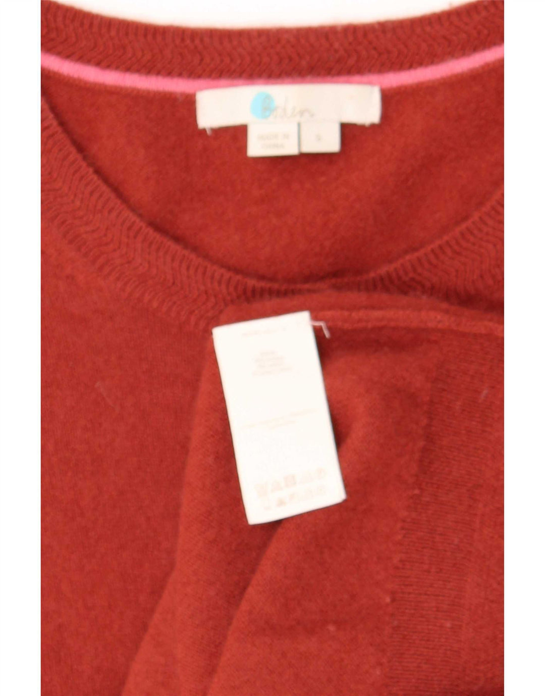 Maglione cardigan da donna Boden UK 10 piccolo cashmere rosso