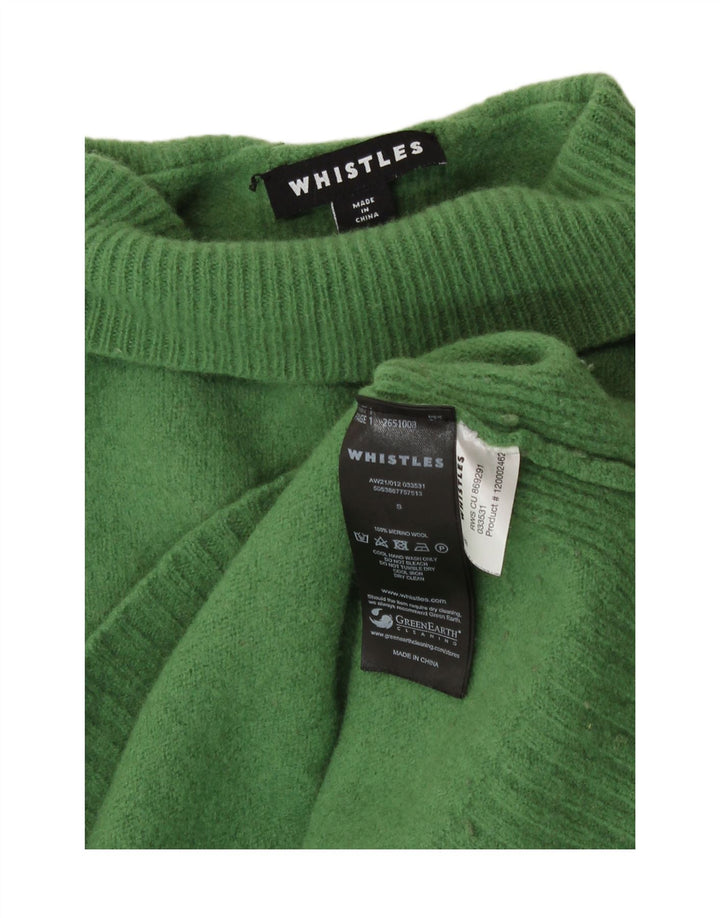 Maglione da donna con collo alto e collo alto Whistle UK 10 piccolo verde