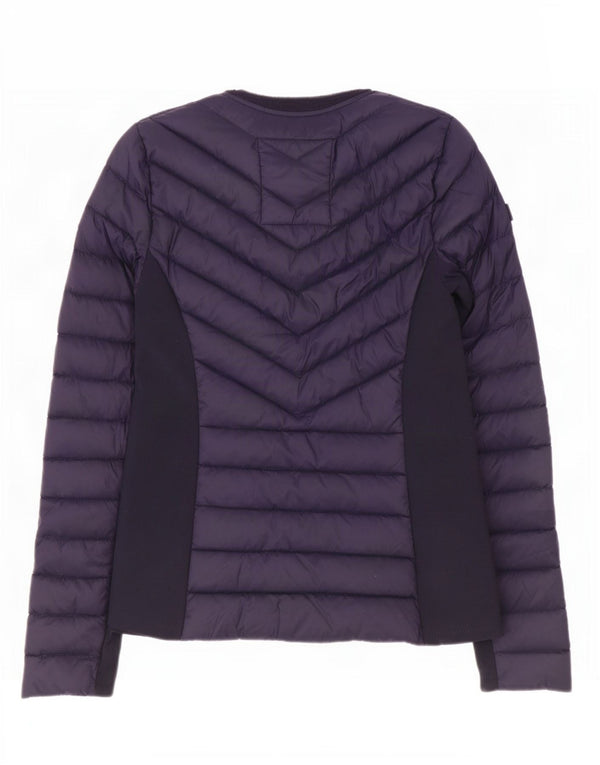Giacca imbottita Hollister da donna UK 6 XS blu navy nylon