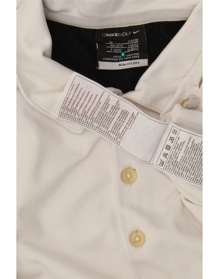 Polo Nike da uomo UK 38/41 poliestere color block bianco medio