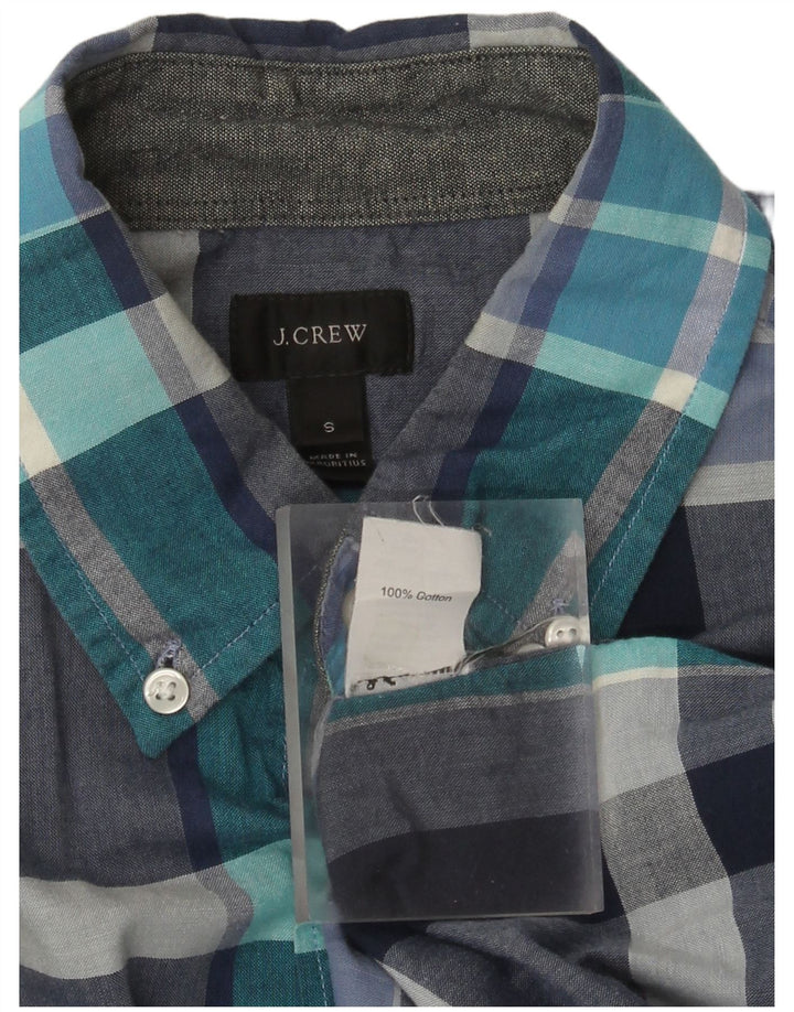 Camicia da uomo J. Crew in cotone a quadri blu piccolo