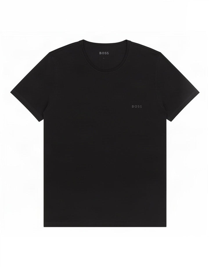 T-shirt da uomo Hugo Boss Top grande in cotone nero