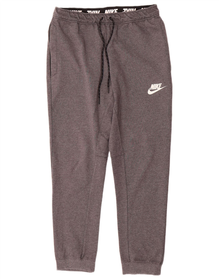 Pantaloni da tuta da uomo Nike Joggers in cotone chiazzato grigio medio