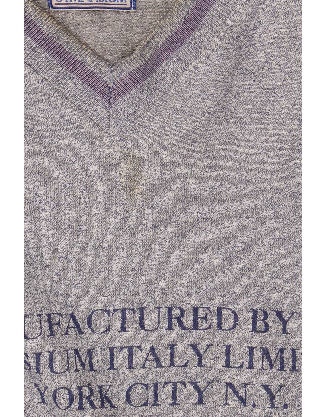 Felpa grafica da uomo da palestra, maglione grande, colore blu
